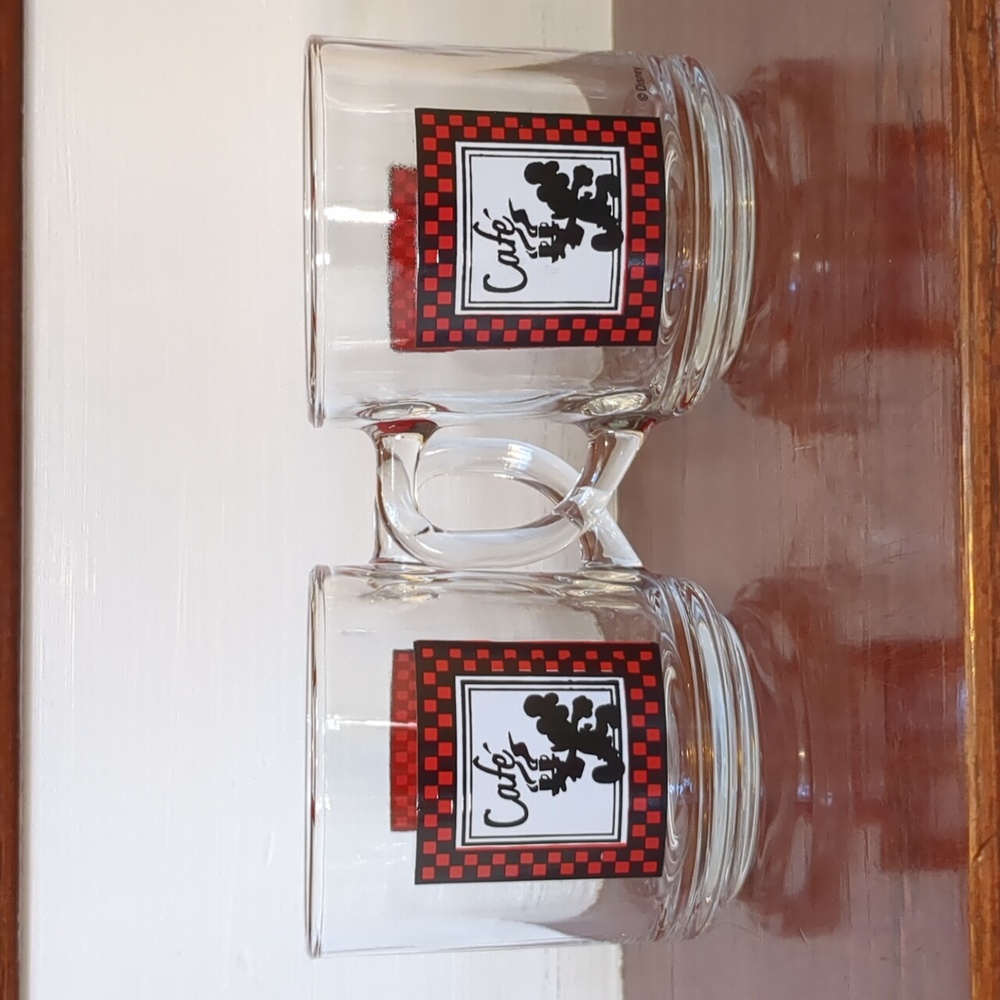 Anchor Hocking Chef Mickey Mouse Cafe's 8oz. Coffee/Tea glass mug